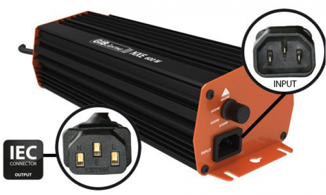 GIB Lighting elektr. Vorschaltgerät NXE 600W IEC-Anschluß back